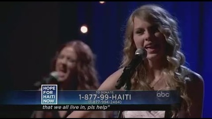 Taylor Swift - Hope For Haiti Now - Breathless 