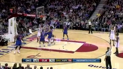 Cleveland Cavaliers 100 - 99 Oklahoma City Thunder [highlights] 23.01.2010