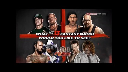 Wwe 13 john Cena vs stone cold Raw 1000