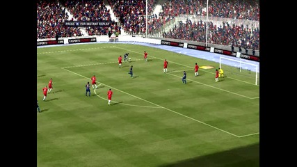 Гол със странична ножица на fifa 12