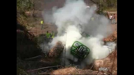 Jeep Erupts In Flames