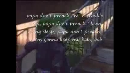Madonna - Papa Dont Preach Lyric Video 