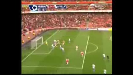 Arsenal 1 - 1 Aston villa.flv