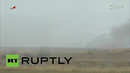 Kazakhstan: Soyuz capsule with 3 ISS crew members returns to earth