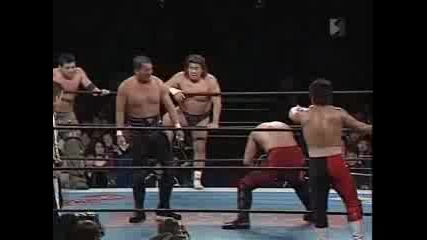NJPW Riki Choshu, Masahiro Chono, Jushin Thunder Liger & AKIRA VS. Shinsuke Nakamura, Hirooki Goto, Minoru & Prince Devitt
