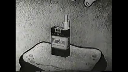 Много стара реклама на цигари Winston (flintstones 1961г.) 