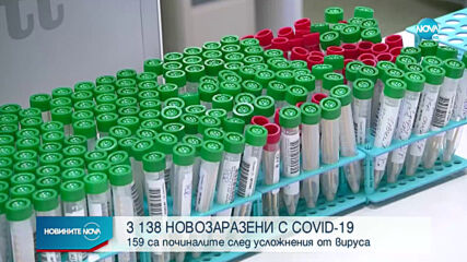 3 138 са новите случаи на COVID - 19 у нас