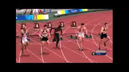Бягане на 100m Gameplay - Олимпиада Пекин 2008