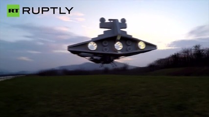 France: See this Star Wars Destroyer drone maneuver and shoot LASER!
