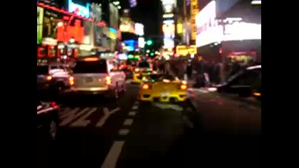 Times Square - Lamborghini Murcielago + Ferrari 360 Spider + Rolls Royce 