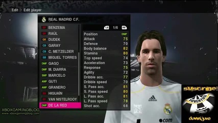 Pes 2010 Лица - Реал Мадрид 