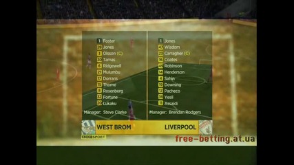 West Brom - Liverpool 1-2 / Capital One Cup - 3rd round