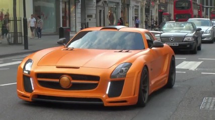 Оранжев матиран Mercedes Sls fab Дизайн