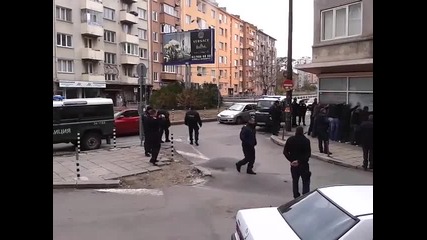 Показен арест в центъра на София,на фенове на Динамо