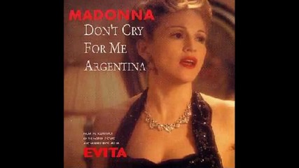 Madonna Don't Cry For Me Argentina
