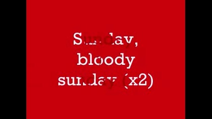 Paramore - Sunday, Bloody Sunday [lyrics]