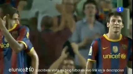 Barcelona vs Sevilla 4 - 0 Super cop 2010 , 5:3 