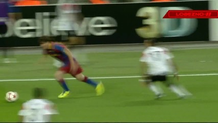 Messi skill vs Nani Hd
