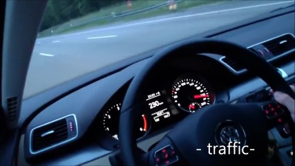 2012 Vw Passat 2.0 Tdi performance on Autobahn A8