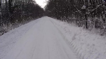 22.1.2016г. - Зимна разходка с велосипед по Шуменското Плато - Пътя за с.новосел