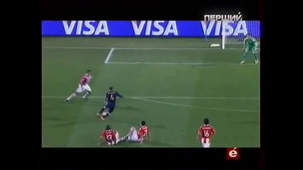 World Cup Парагвай 0:1 Испания - Гол на Давид Вия 