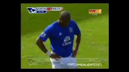 11.09.10 Гол на Бербатов Everton 3 : 3 Manchester United ( 1 : 3 ) 