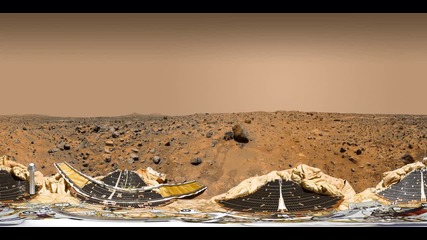 Наса показа интерактивна 360-градусова панорама на Марс