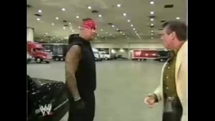Undertaker Chris Jericho and Kurt Angle parking lot segment 
