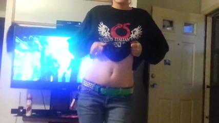 Jeri and camera dancing to molly
