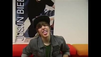 Justin Bieber making a funny face - )