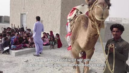 Giving children right of education through a camel