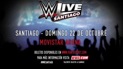 WWE regresa a Chile en Octubre
