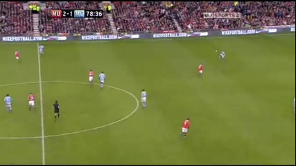 Manchester United 2:1 Manchester City goal Wayne Rooney 