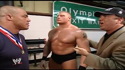 Kurt Angle and Brock Lesnar Segment [vengeance 2002]