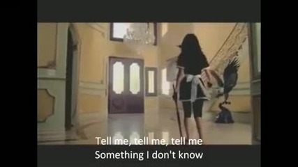 Selena Gomez Tell me something I don't know, music video with lyrics on screen