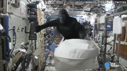 Скот Кели се превърна в космическа горила