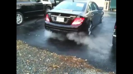 09 c63 amg startup and rev