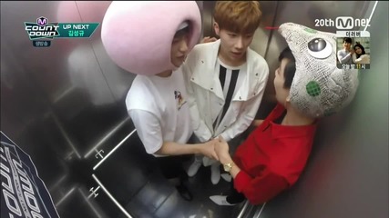 150521 Mcd Up Next Sunggyu with Bambam and Jr @ Mcountdown