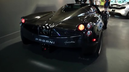 Testing sound system in the Pagani Huayra Carbon Edition