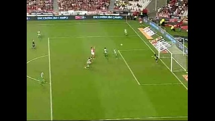 31/08/2009 Benfica - Vitoria Setubal 8 - 0 Goal na Nuno Gomes