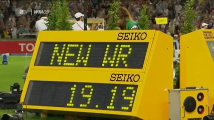 У Н И К А Л Е Н Болт Рекорд и на 200м 19.20