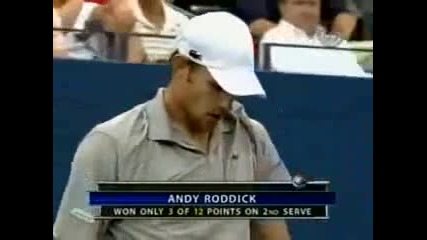 Roger Federer vs Andy Roddick. Us Open 2006 Final