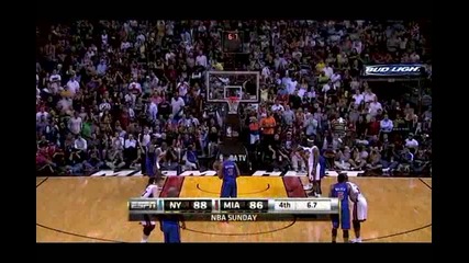 New York Knicks @ Miami Heat 91 - 86 [highlights] - 27.02.2011