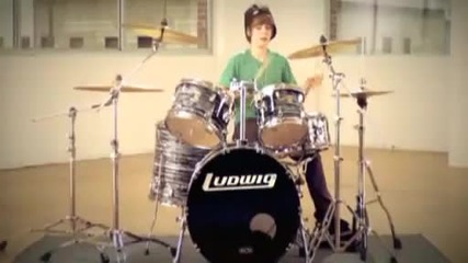 Justin Bieber Playing the Drums