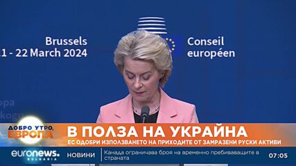 ЕС одобри използването на приходите от замразени руски активи