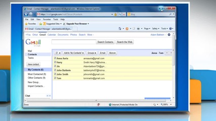Microsoft® Outlook 2010: How to import Gmail® contacts on Windows® 7?