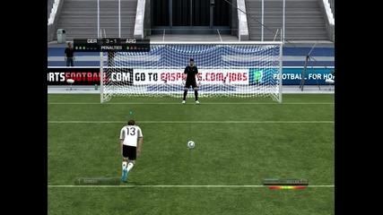 Fifa 12 Германия - Аржентина дузпи
