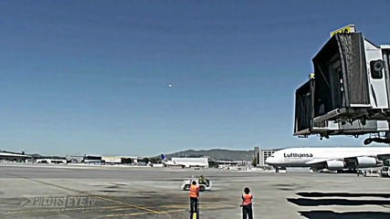 Landing Sfo San Francisco Airport Onboard Airbus A380-800