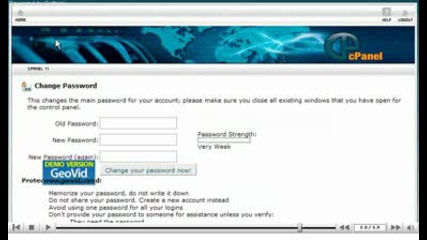 How to change your cpanel password by www.vivahost.com