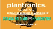 HEADSHOTBG vs Soraka Solo Mid - Plantronics LoL Championship Playoffs